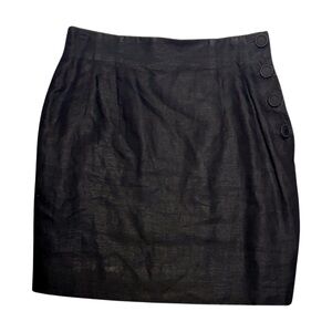 90’s VINTAGE ANN TAYLOR 100% Linen‎ Mini Skirt
